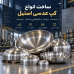 ساخت انواع کپ عدسی استیل در شرکت استیل فروش | سفارش در ابعاد و آلیاژهای مختلف